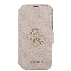 GUBKP13L4GMGPI Guess PU 4G Metal Logo Book Case for iPhone 13 Pro Pink цена и информация | Чехлы для телефонов | hansapost.ee