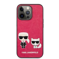 Чехол KLHCP13LPCUSKCP Karl Lagerfeld and Choupette PU Leather Case for iPhone 13 Pro Fuchsia цена и информация | Чехлы для телефонов | hansapost.ee