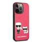 KLHCP13LPCUSKCP Karl Lagerfeld and Choupette PU Leather Case for iPhone 13 Pro Fuchsia hind ja info | Telefonide kaitsekaaned ja -ümbrised | hansapost.ee