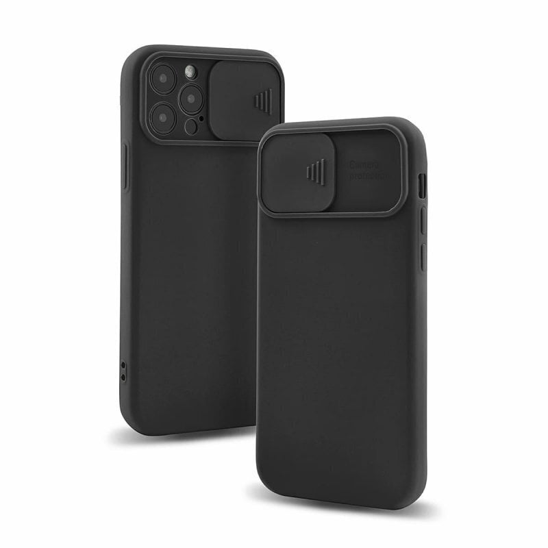 Mocco Matte Silicone Back Case Camera Protect, must hind ja info | Telefonide kaitsekaaned ja -ümbrised | hansapost.ee