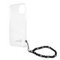 GUHCP13SKPSBK Guess PC Script and Black Pearls Case for iPhone 13 Mini Transparent цена и информация | Telefonide kaitsekaaned ja -ümbrised | hansapost.ee