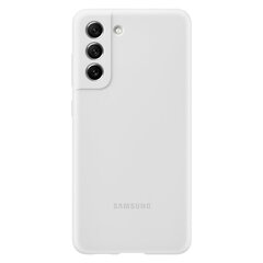 Силиконовый чехол Samsung Galaxy S21 FE белый EF-PG990TWEGWWW цена и информация | Чехлы для телефонов | hansapost.ee