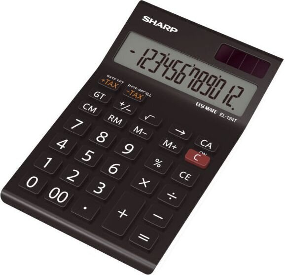 Kalkulaator Sharp EL-124 TWH цена и информация | Kirjatarvikud | hansapost.ee