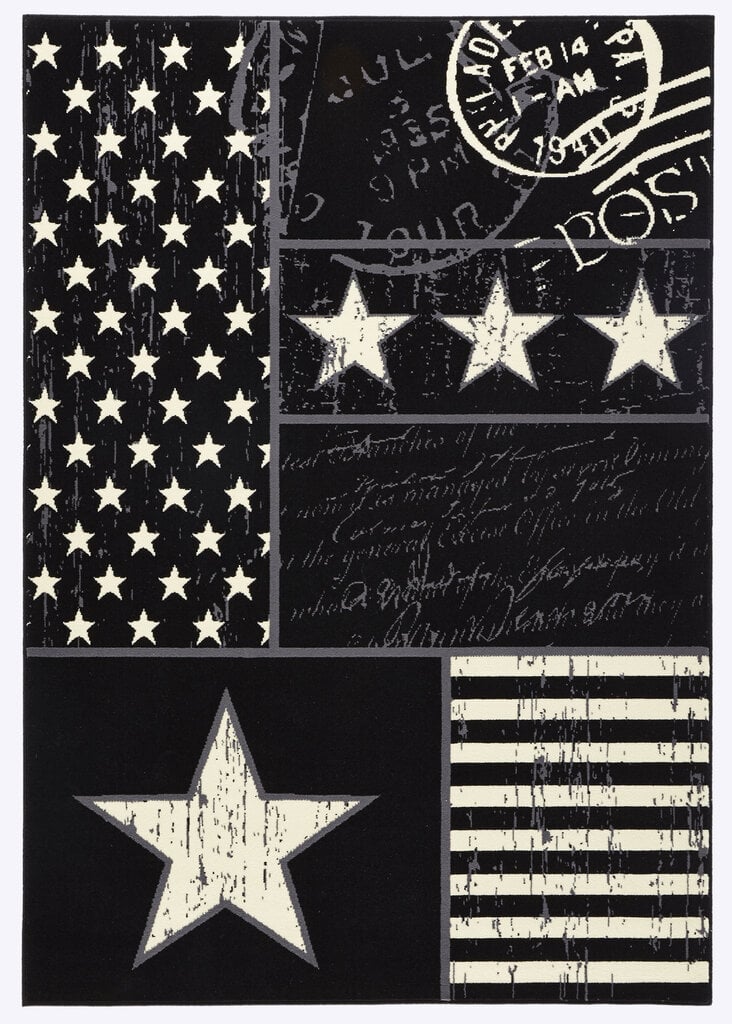 Vaip Hanse Home City Mix Stars Black 140x200 cm hind ja info | Vaibad | hansapost.ee