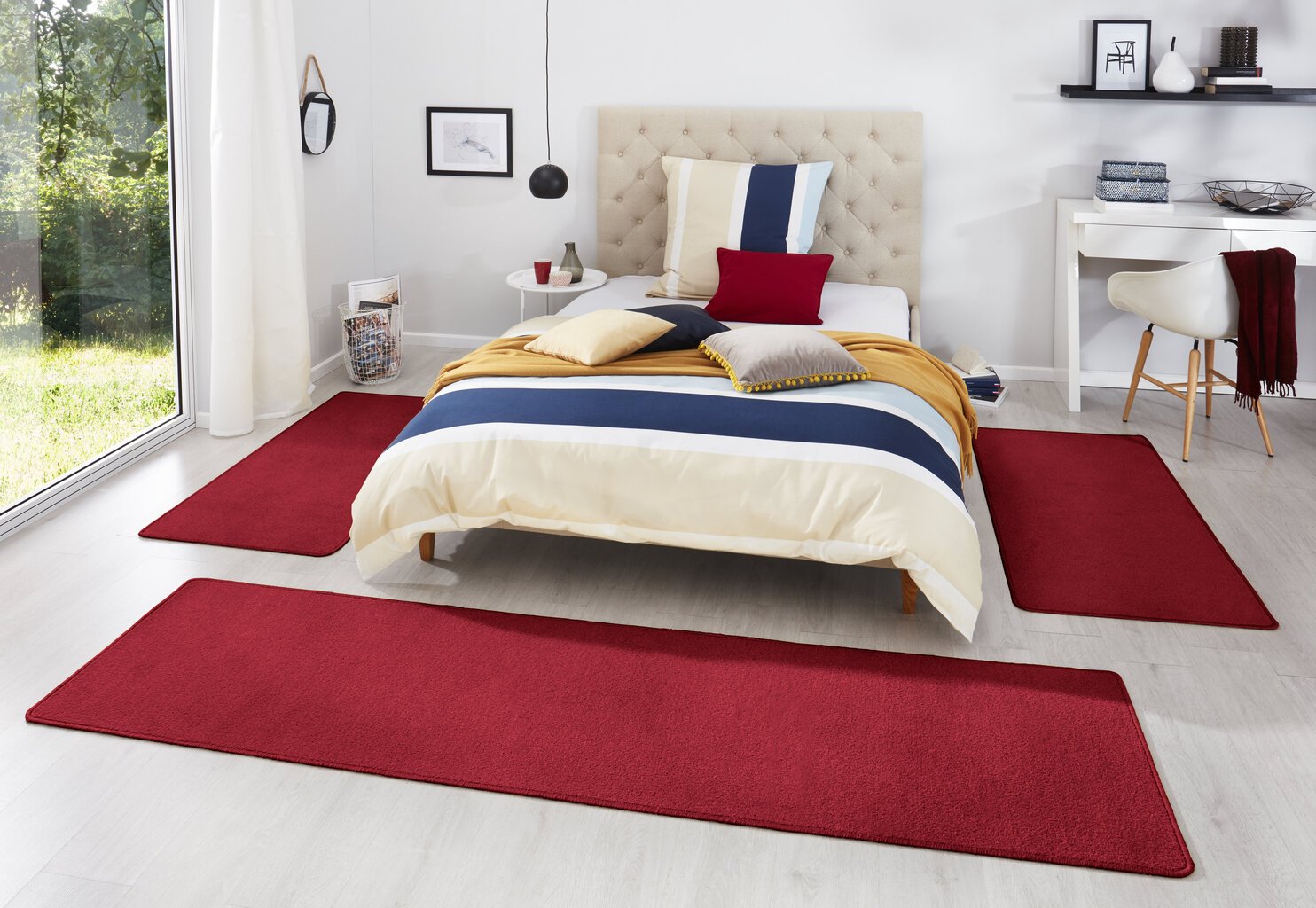 Vaipade komplekt Hanse Home Fancy Red, 3-osaline цена и информация | Vaibad | hansapost.ee