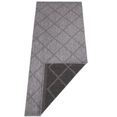 Kahepoolne vaip - matt NORTHRUGS Twin Supreme Black Antracite, 80x250 cm hind ja info | Vaibad | hansapost.ee