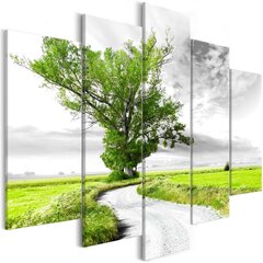 Maal - Lone Tree (5 Parts) Green цена и информация | Картины, живопись | hansapost.ee