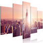 Maal - Sun over Manhattan (5 Parts) Wide Orange цена и информация | Seinapildid | hansapost.ee