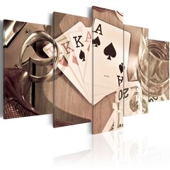 Maal - Poker night - sepia hind ja info | Seinapildid | hansapost.ee