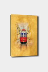 Репродукция на холсте Красный трамвай цена и информация | Настенные деревянные декорации | hansapost.ee