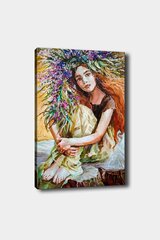 Репродукция на холсте Цветочная девушка цена и информация | Настенные деревянные декорации | hansapost.ee