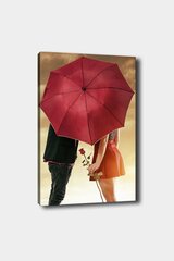 Репродукция Пара под зонтом цена и информация | Настенные деревянные декорации | hansapost.ee