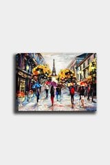 Репродукция Люди с зонтиками в Париже цена и информация | Настенные деревянные декорации | hansapost.ee