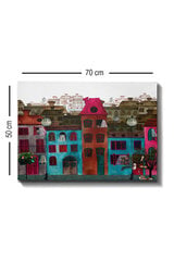 Репродукция Цветные дома цена и информация | Репродукции, картины | hansapost.ee
