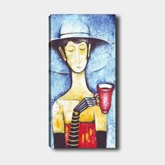 Репродукция Женщина с красной чашечкой цена и информация | Настенные деревянные декорации | hansapost.ee