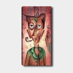 Репродукция Человека с трубкой цена и информация | Настенные деревянные декорации | hansapost.ee