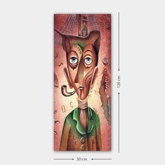 Репродукция Человека с трубкой цена и информация | Настенные деревянные декорации | hansapost.ee