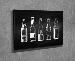 Репродукция Бутылки цена и информация | Настенные деревянные декорации | hansapost.ee
