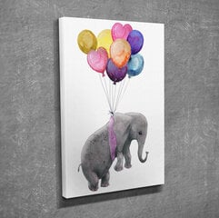 Репродукция Слон с шарами цена и информация | Настенные деревянные декорации | hansapost.ee