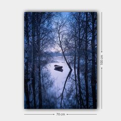 Pilt Paat talvisel jõel hind ja info | Seinapildid | hansapost.ee