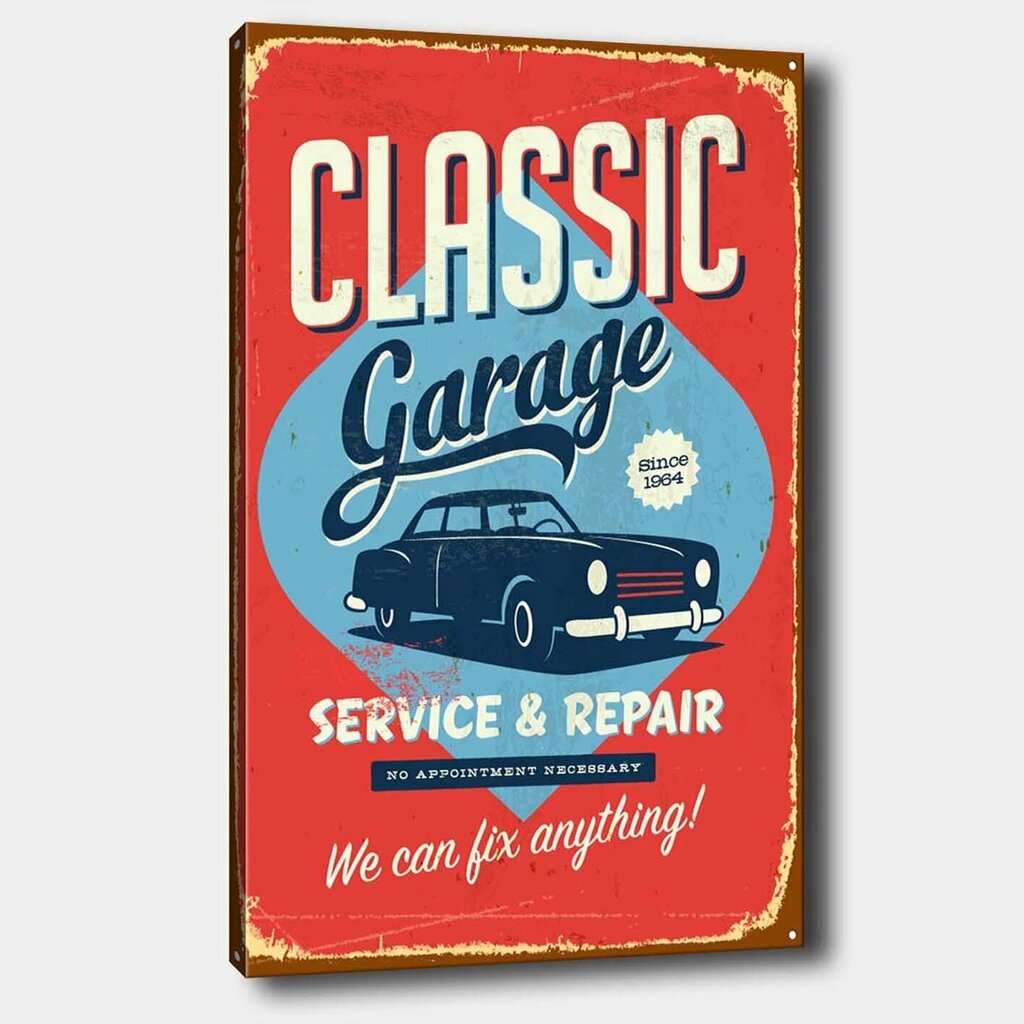 Reproduktsioon lõuendil Classic garage hind ja info | Seinapildid | hansapost.ee