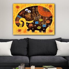 Репродукция на холсте Веселый слон цена и информация | Настенные деревянные декорации | hansapost.ee