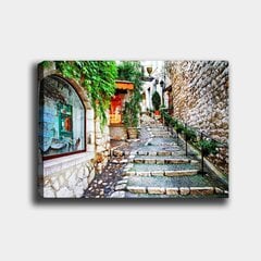 Репродукция Каменные лестницы и растения цена и информация | Настенные деревянные декорации | hansapost.ee