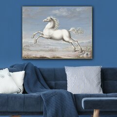 Репродукция Белая лошадь цена и информация | Настенные деревянные декорации | hansapost.ee
