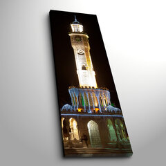 Репродукция Освещенная башня с часами цена и информация | Настенные деревянные декорации | hansapost.ee