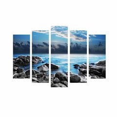 Репродукция из пяти частей Камни у моря цена и информация | Репродукции, картины | hansapost.ee