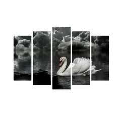Репродукция из пяти частей Лебедь цена и информация | Репродукции, картины | hansapost.ee