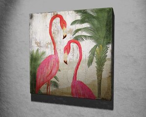 Репродукция Фламинго цена и информация | Настенные деревянные декорации | hansapost.ee