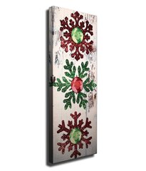 Репродукция Цветные снежинки цена и информация | Настенные деревянные декорации | hansapost.ee