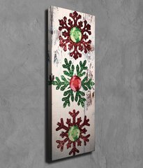 Репродукция Цветные снежинки цена и информация | Настенные деревянные декорации | hansapost.ee