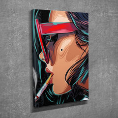 Репродукция на холсте Девушка с сигаретой цена и информация | Настенные деревянные декорации | hansapost.ee