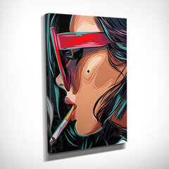 Репродукция на холсте Девушка с сигаретой цена и информация | Настенные деревянные декорации | hansapost.ee