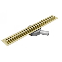 Dušo latakas Mexen Flat 360 Slim, Gold, 60 cm цена и информация | Душевые сливы | hansapost.ee