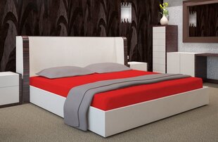 Kummiga voodilina Jersey 160x200 cm, punane hind ja info | Voodilinad | hansapost.ee