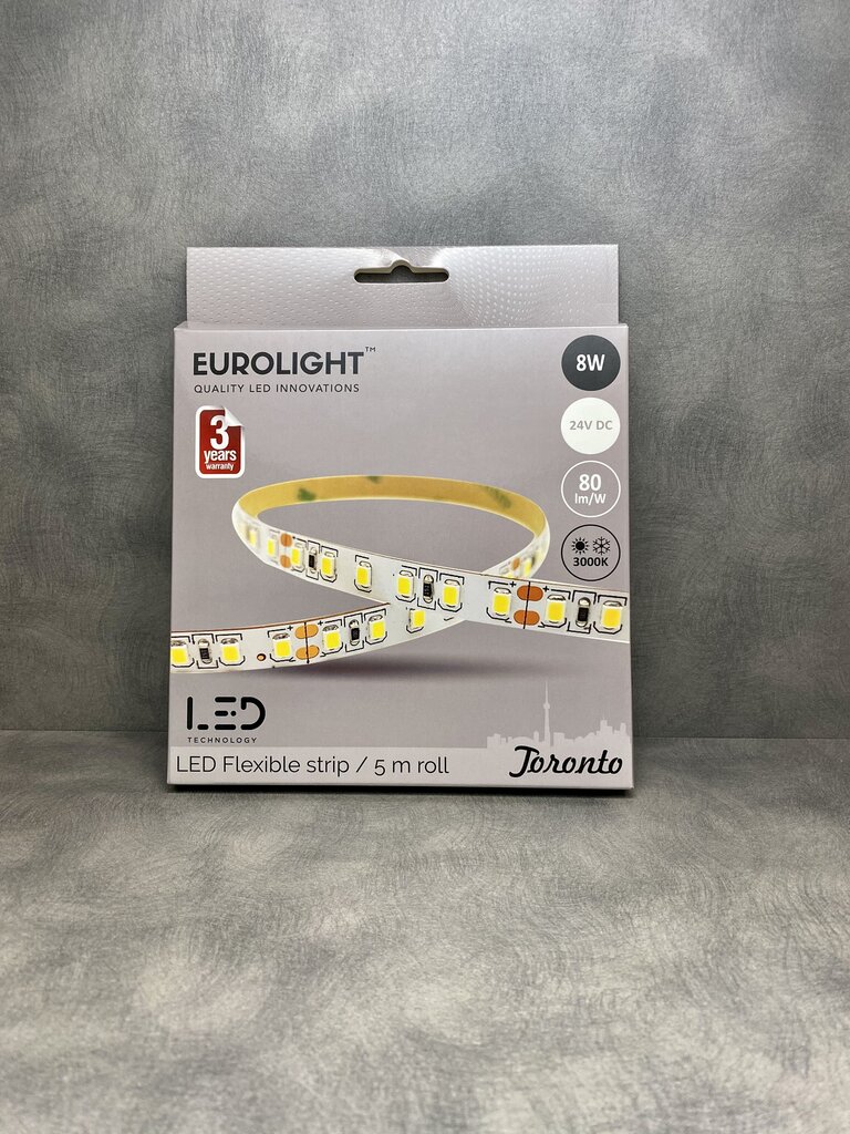 LED riba Eurolight Toronto 5m 60LED/m IP20 3000K цена и информация | Valgusribad ja LED ribad | hansapost.ee