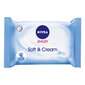 Niisked salvrätikud imikutele Nivea Baby Soft & Cream 63 tk цена и информация | Salvrätikud, vatitikud ja vatipadjad | hansapost.ee