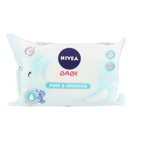 Nivea Baby Pure & Sensitive niisked salvrätikud 63 tk цена и информация | Salvrätikud, vatitikud ja vatipadjad | hansapost.ee