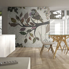 Fototapeet - Tree branch with bird (patchwork) hind ja info | Fototapeedid | hansapost.ee