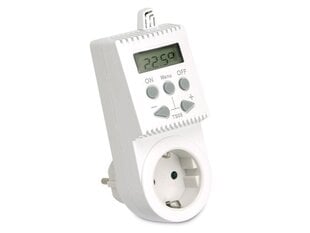 Mitteprogrammeeritav termostaadiga pistik TS05 hind ja info | Taimeriga pistikud ja termostaadid | hansapost.ee