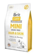 Brit Care сухой корм Mini Hair&Skin, 7 кг цена и информация | Сухой корм для собак | hansapost.ee