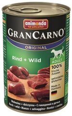 Консервы для собак GranCarno с мясом цыпленка и диких животных, 400 г цена и информация | Консервы для собак | hansapost.ee