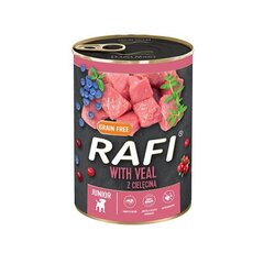 Rafi Dog Junior vasikalihaga, 400 g hind ja info | Rafi Lemmikloomatarbed | hansapost.ee