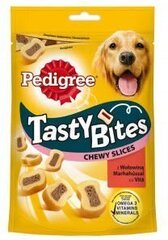 Pedigree лакомство для собак с говядиной Tasty Bites Chewy Slices, 155 г цена и информация | Лакомства для собак | hansapost.ee