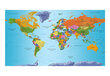 XXL fototapeet - World Map: Colourful Geography II hind ja info | Fototapeedid | hansapost.ee