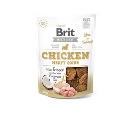 Brit Jerky Chicken Meaty Coins Snack лакомство для собак 80г цена и информация | Лакомства для собак | hansapost.ee