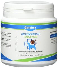 Tabletid Canina Biotin Forte N30, 100 g цена и информация | Витамины, добавки, средства от паразитов для собак | hansapost.ee